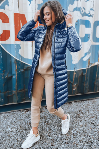 Kurtka zimowa damska pikowana LESSI niebieska Dstreet TY5517