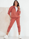 Komplet damski dresowy AMILIA PREMIUM brzoskwiniowy Dstreet AY0776