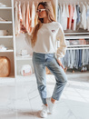Spodnie damskie jeansowe slim fit SLIMEDEW niebieskie Dstreet UY2667_4