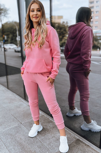 Komplet damski dresowy DRESSLILY różowy Dstreet AY0796