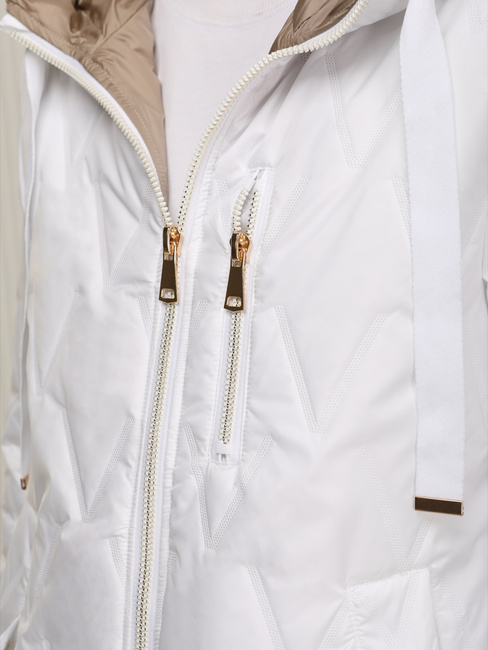 Kurtka damska pikowana przejściowa biała Dstreet TY5564