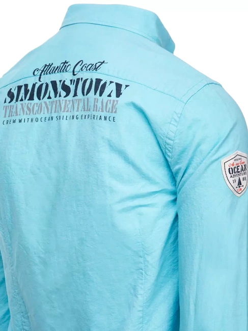 Koszula męska turkusowa Dstreet DX2300