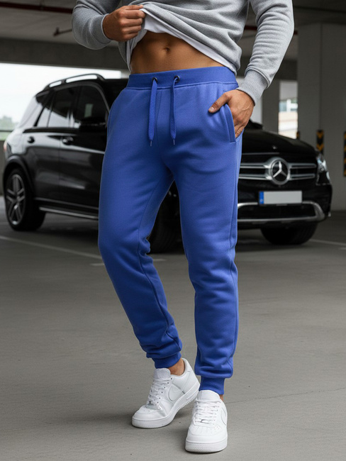 Spodnie męskie dresowe niebieskie Dstreet UX2710