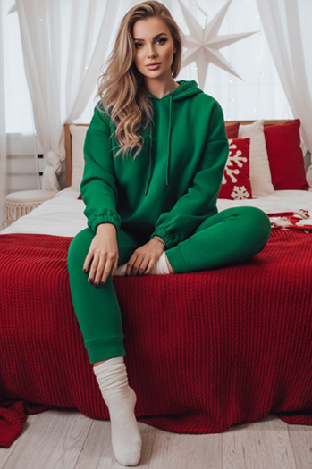 Komplet damski dresowy KSENIIA PREMIUM zielony Dstreet AY1111