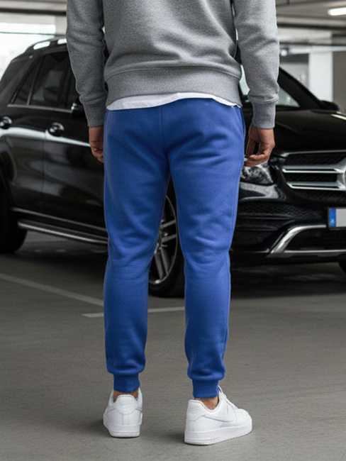 Spodnie męskie dresowe niebieskie Dstreet UX2710