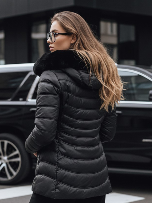 Kurtka zimowa damska pikowana LUNA czarna Dstreet TY3972