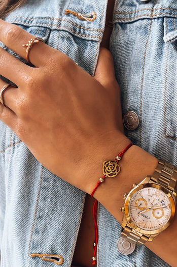 Bransoletka HEARTBEAT czerwona Dstreet LY0085