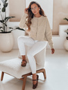 Damski sweter zapinany SELINA beżowy Dstreet MY2514