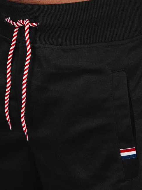 Spodenki męskie dresowe czarne Dstreet SX2206