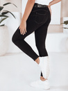 Spodnie jeansowe damskie BLACKIN typu skinny czarne Dstreet UY2221
