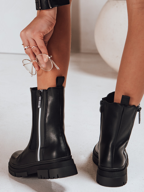 Botki damskie czarny Dstreet ZY1318