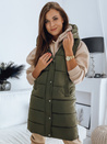 Kamizelka damska pikowana NOELIA zielona Dstreet TY3132