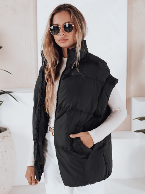 Kamizelka damska pikowana NIMIA czarna Dstreet TY3248