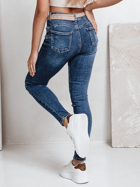 Jeansy damskie push up niebieskie Dstreet UY2797