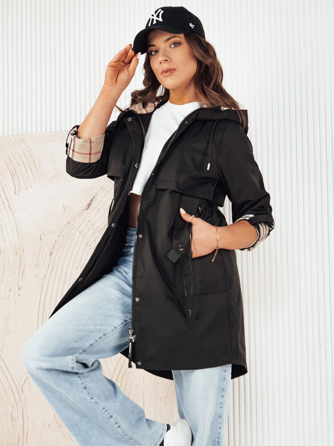 Kurtka przejściowa damska parka VERDU czarna Dstreet TY4226