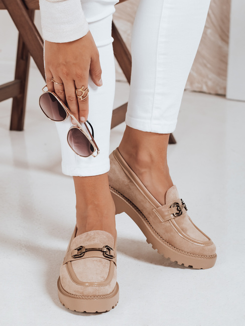 Buty damskie beżowe Dstreet ZY1064