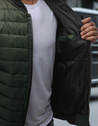 Kurtka męska pikowana bomber jacket zielona TX2211A