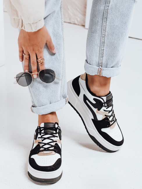 Sneakersy damskie na platformie BEIMEI czarne Dstreet ZY1005