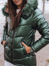 Kurtka zimowa damska pikowana PAGET zielona Dstreet TY2400