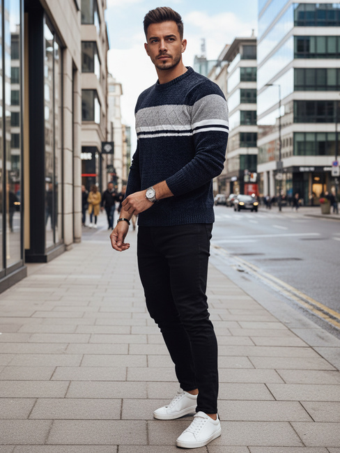 Sweter męski granatowy Dstreet WX2244z