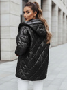 Kurtka damska przejściowa pikowana oversize PUFFILOF czarna Dstreet TY4855