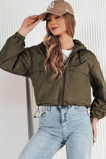 Kurtka przejściowa damska z kapturem GRAUS zielona Dstreet TY4223