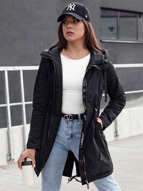 Kurtka przejściowa damska parka URBANJOY czarna Dstreet TY4385