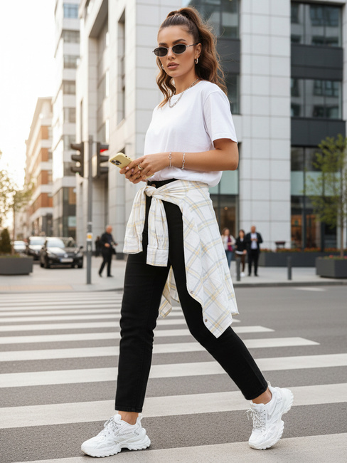 Jeansy damskie mom fit z wysokim stanem czarne Dstreet UY2876