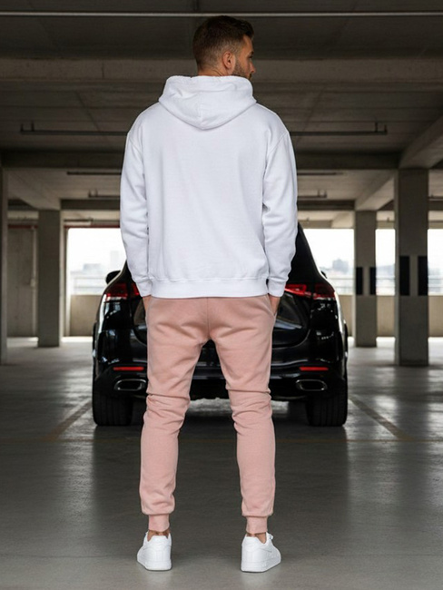 Spodnie męskie dresowe różowe Dstreet UX3452