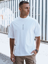 T-shirt męski z nadrukiem biały Dstreet RX5508