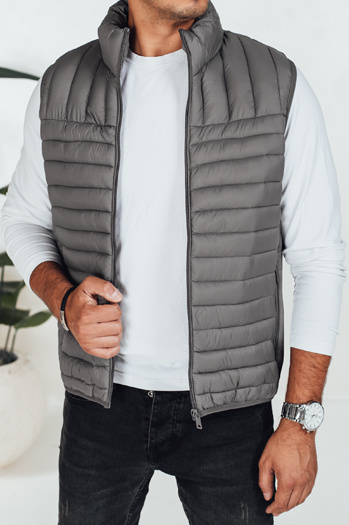 Kamizelka męska pikowana ciemnoszara Dstreet TX5081