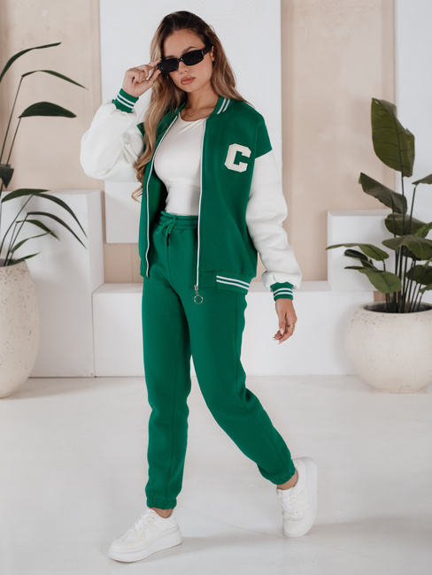 Komplet damski dresowy CELIA zielony Dstreet AY0772