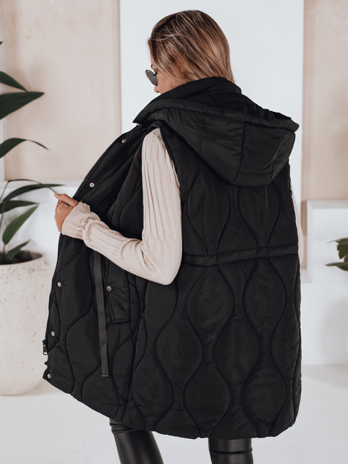 Kamizelka damska pikowana WELIA czarna Dstreet TY3294