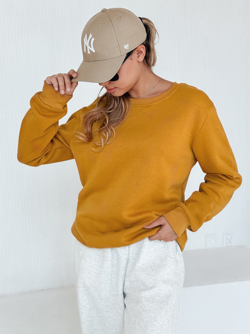 Bluza damska FASHION II kamelowa BY0487