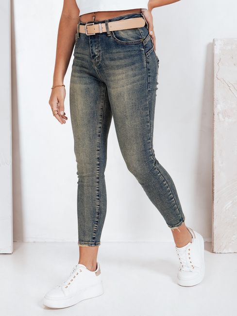 Jeansy damskie push up niebieskie Dstreet UY2827