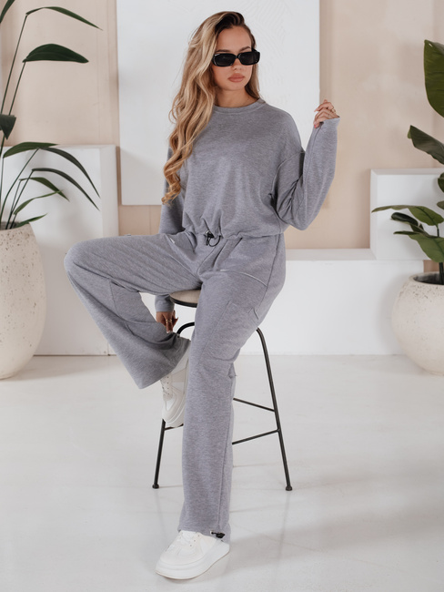 Komplet dresowy damski CHARM jasnoszary Dstreet AY0958