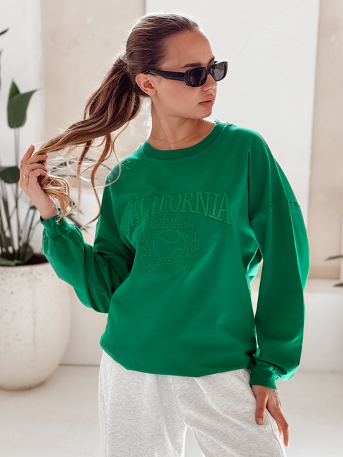 Bluza damska CALIFORNIA DREAM zielona Dstreet BY1196