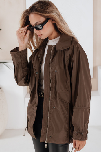 Kurtka przejściowa damska ORLANDO brązowa Dstreet TY3610