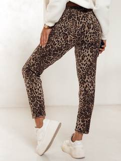 Spodnie damskie oversize LEOPRINT dresowe w panterkę Dstreet UY2276_4