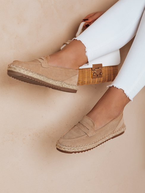 Espadryle damskie JUDANA beżowe Dstreet ZY0630