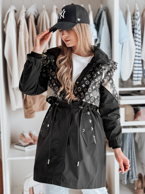 Kurtka przejściowa damska parka FERIPARKA czarna Dstreet TY4875