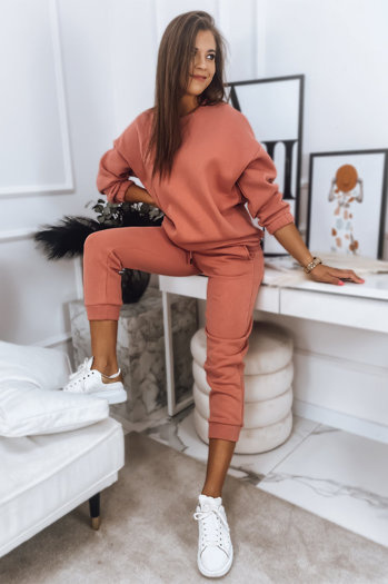 Komplet damski dresowy ARIELLA PREMIUM łososiowy Dstreet AY0725