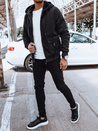 Ocieplana bluza męska rozpinana czarna Dstreet BX5623