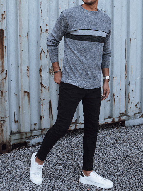 Sweter męski szary Dstreet WX2211