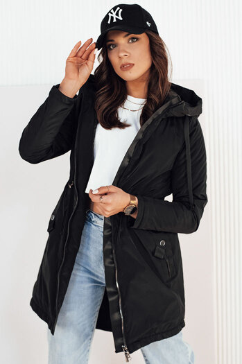 Kurtka przejściowa damska parka GROLIN czarna Dstreet TY4172