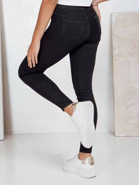 Spodnie damskie skinny jeans czarne Dstreet UY2746