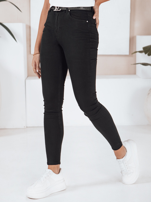 Jeansy damskie skinny czarne Dstreet UY2755
