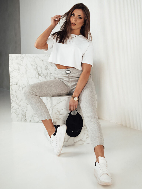 Spodnie damskie dresowe DAVE szare Dstreet UY1814