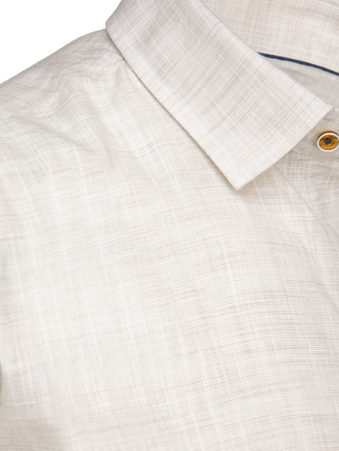 Koszula męska casualowa beżowa Dstreet DX2652