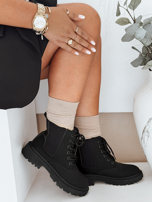 Botki damskie GRIPWAY czarne Dstreet ZY0581